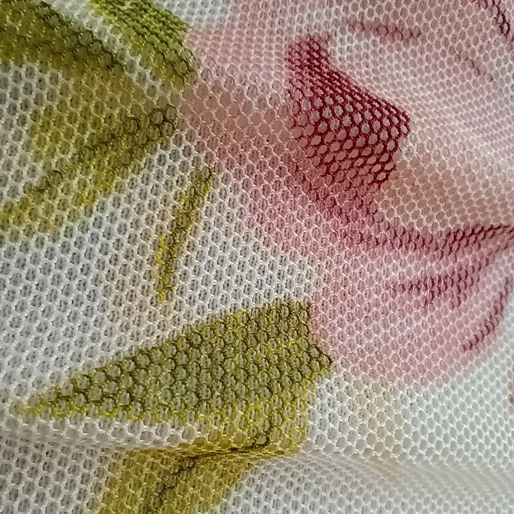 Floral Lace Trim Cami Tank Top - Pink Roses on White - Picture 6 of 8